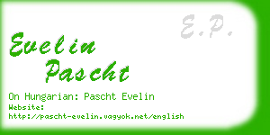 evelin pascht business card